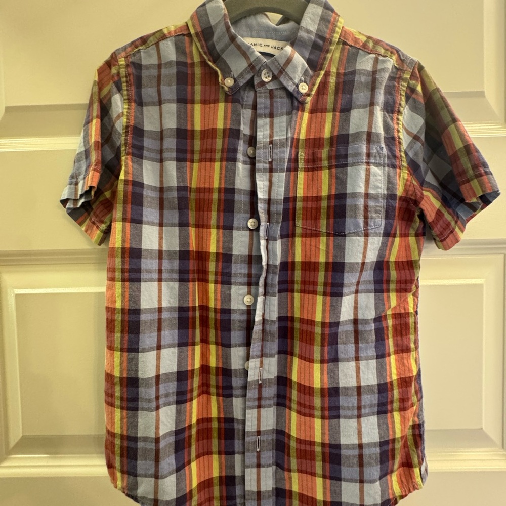 Janie and Jack Multicolor Plaid Shirt